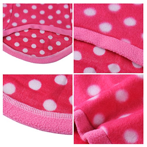 Jj Store Pet Dog Warm Fleece Sweater Puppy Polka Dot Hoodies Coat Clothes Apparel #TOP4