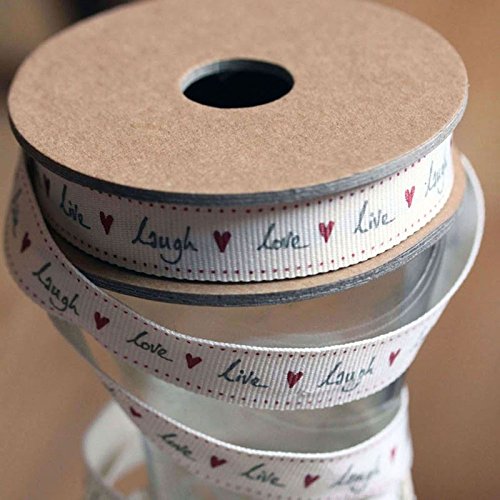 East of India Live Laugh Love Ribbon 3m by East of...