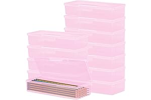 Transparent Pencil Box Bulk Classroom (12-Pack)