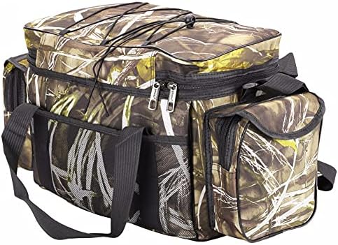 CJHZQYY Fishing Bags Large Capacity Fishing Tackle Storage Bag, Multi-Pockets Fish Bag Outdoor Fishing Gear Accessory Kit with Adjustable Straps for Outdoor Carp Sea Fishing