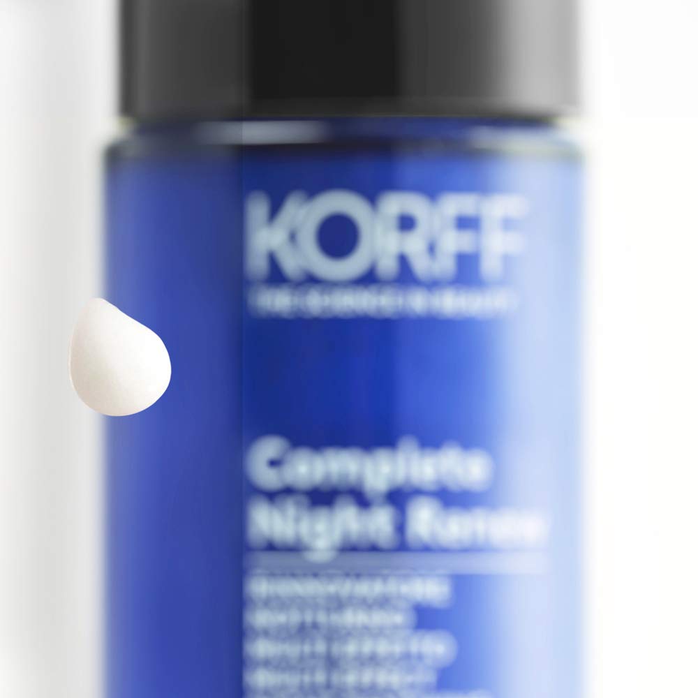 Korff Complete Night Siero Viso, Trattamento intensivo Notte con Formula Anti Age, rinnovatrice e rigenerante, con Acido Mandelico 30 ml