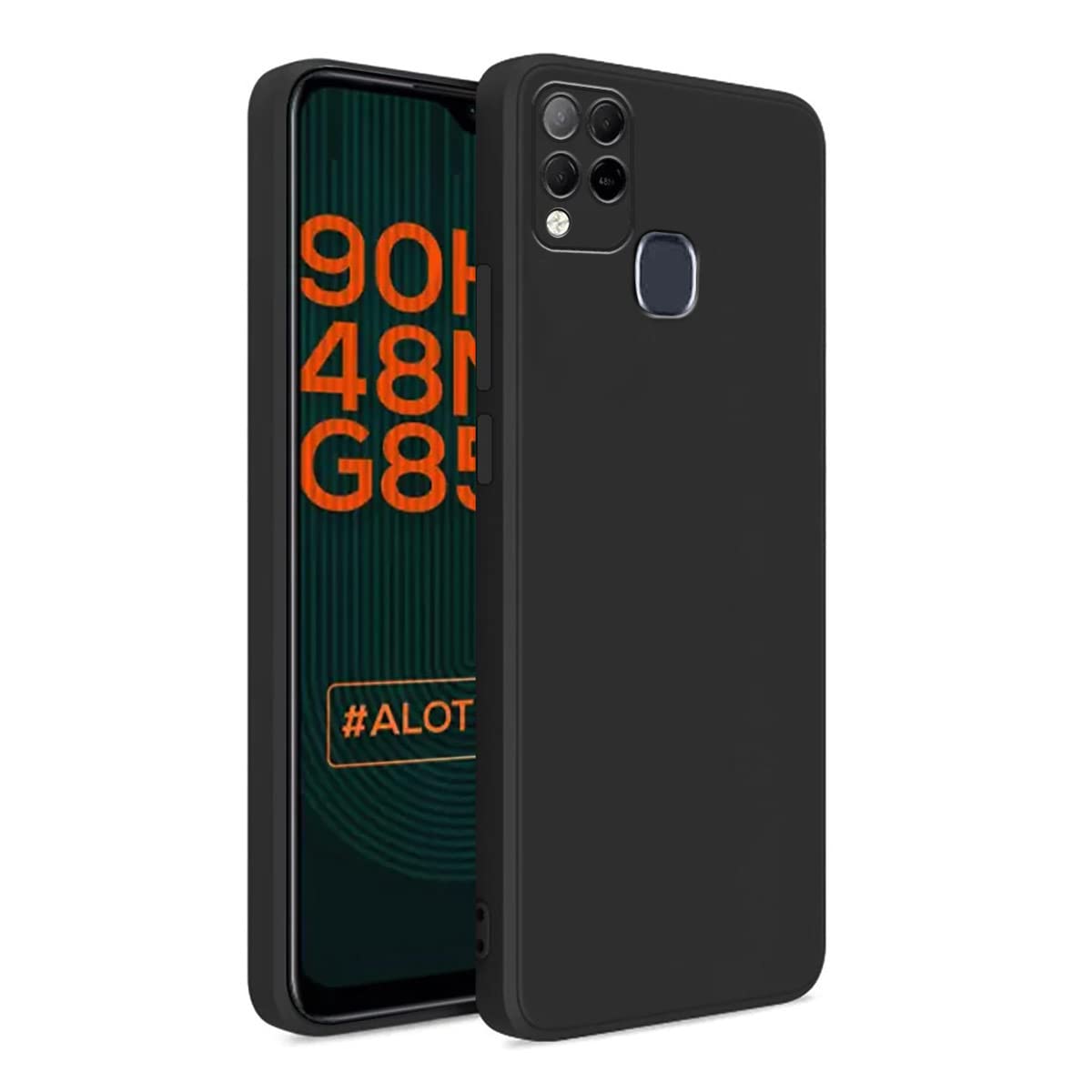 LIRAMARK Silicone Soft Back Cover Case for Infinix Hot 10s (Black) (B0B3F9SQR9) Amazon Price History, Amazon Price Tracker
