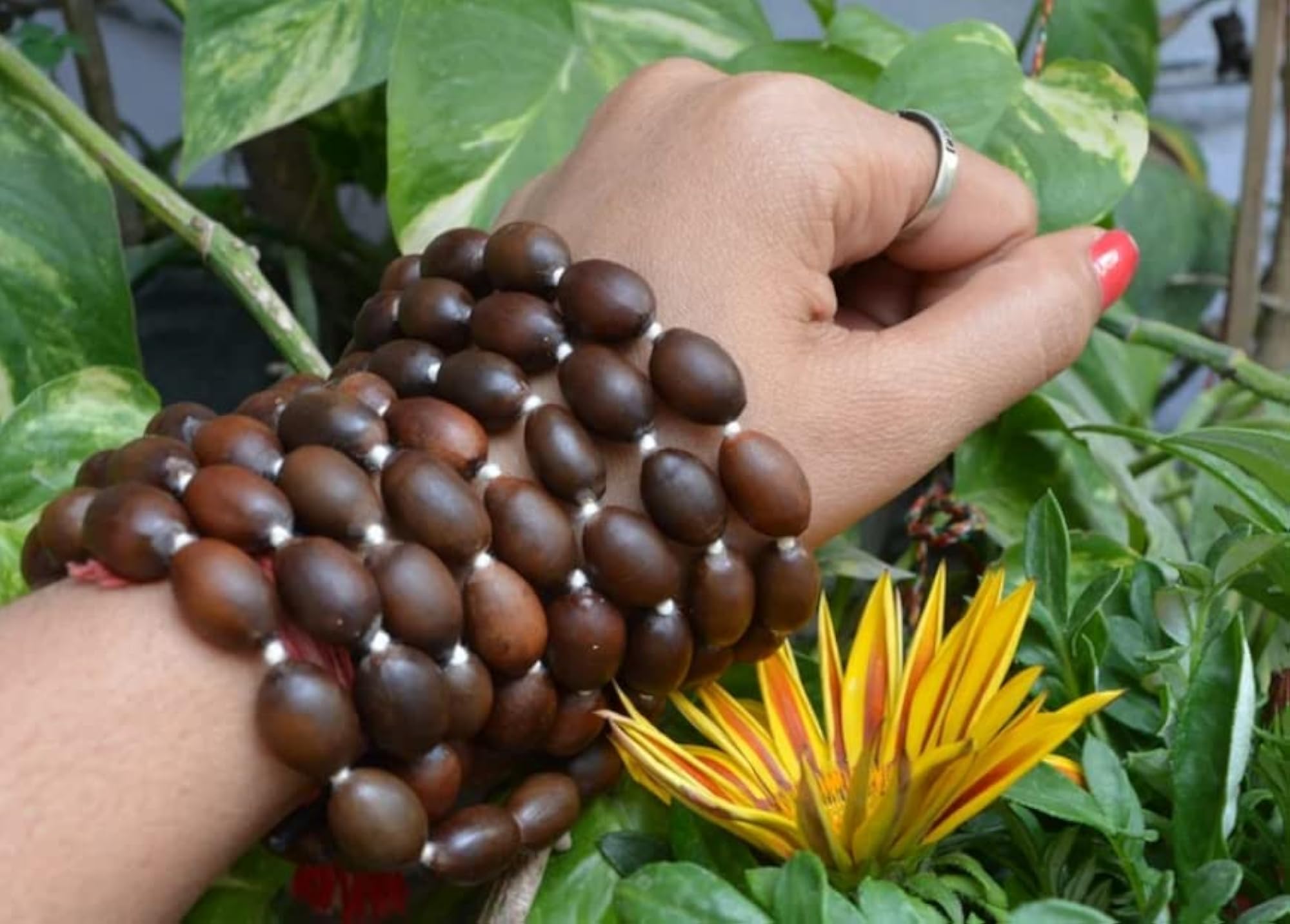 BluDiamond Kamal Beej Mala, Natural Lotus Seed Beads