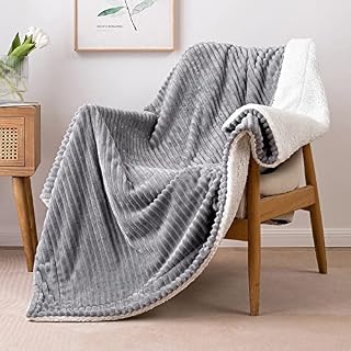 MIULEE Sherpa Fleece Throw Blanket Fluffy Soft Double-Sided Decorative Luxurious Blankets for Sofa Bed Couch Nursery Children Travel/Single Size 125x150cm Matcha