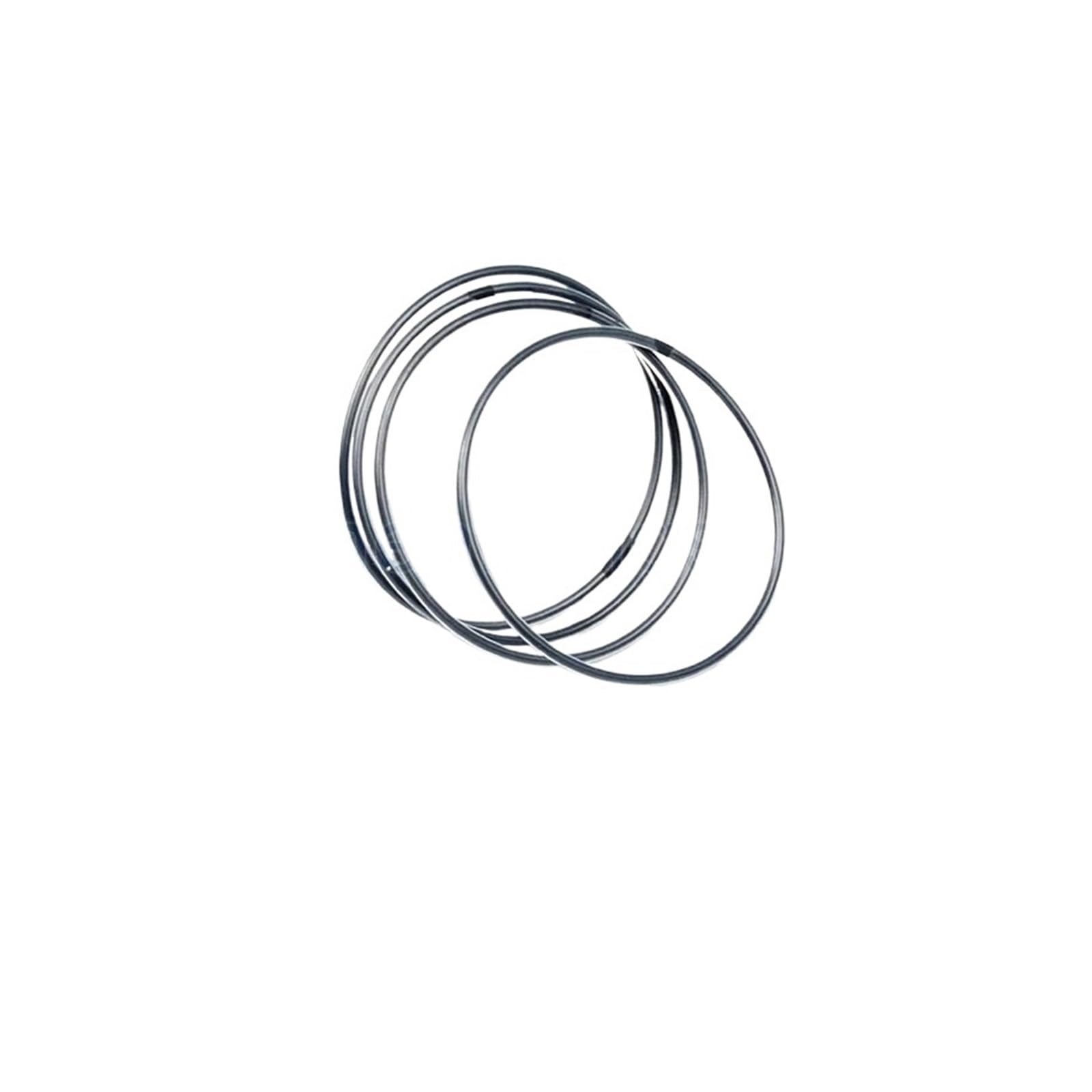 LEOTNNDQ Encapsulated O Ring Black Silicon Rubber