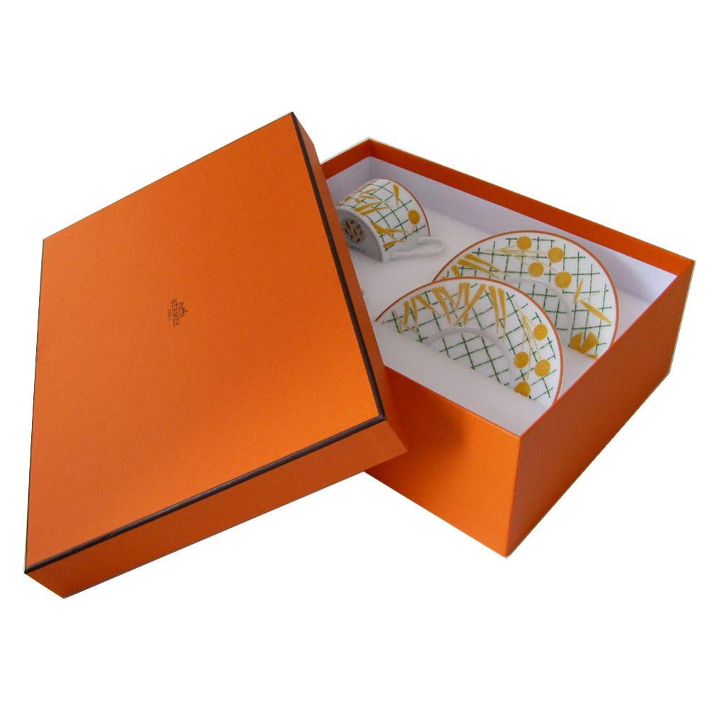 Amazon | エルメス ティーカップ＆ソーサー イエロー ペア ウォーク 