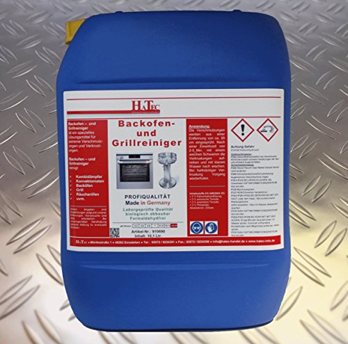 HaTec - Detergente per forno, forno e grill, 10,1 litri, detergente per grill, smorzatore combinato, detergente per convettori, detergente per affumicatura, detergente per griglie a contatto
