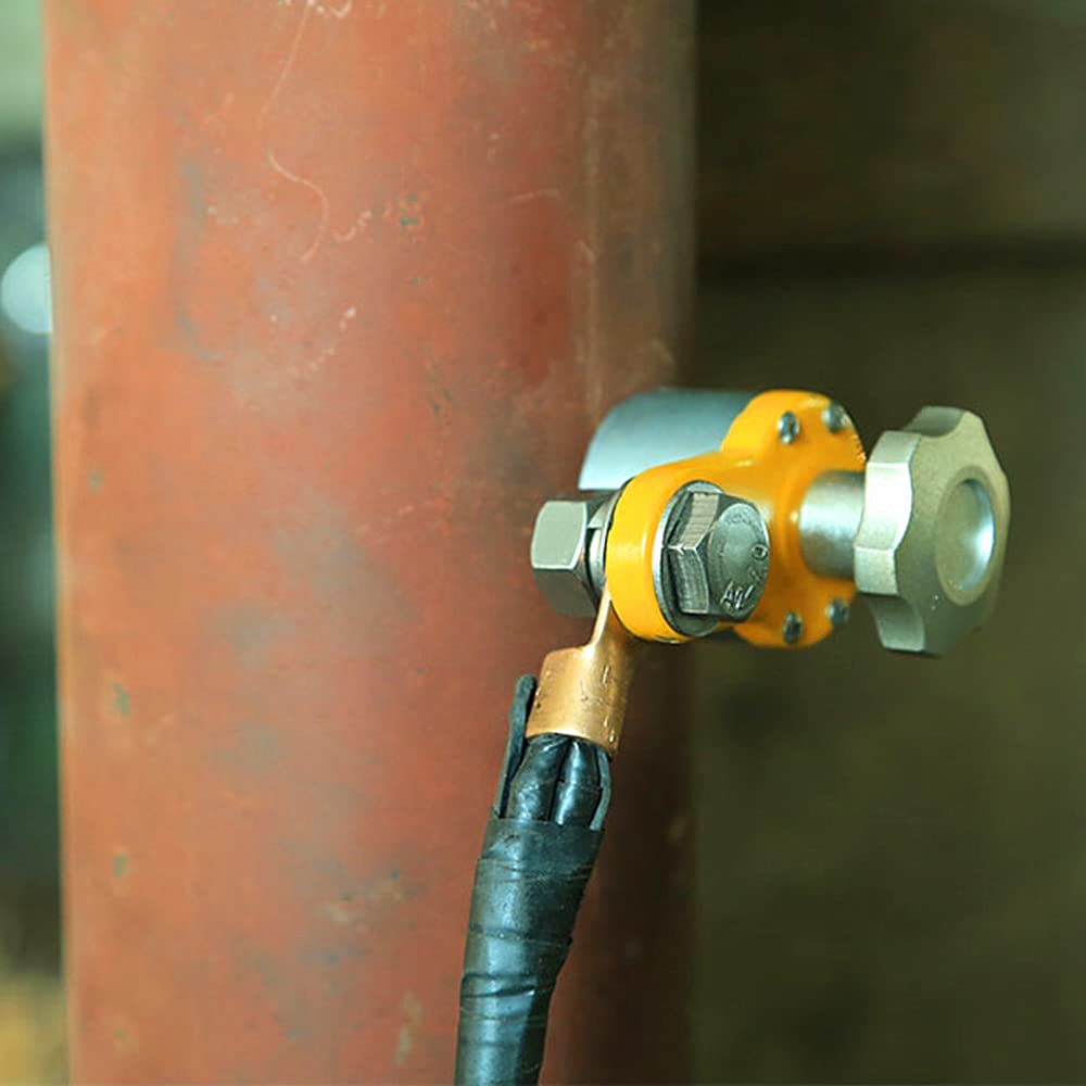 Abrazadera de tierra magnética de soldadura de 600 A, soporte de soldadura magnético conmutable, conector magnético de conexión a tierra, interruptor de tierra para soldadura fija