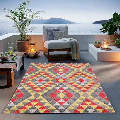 Tapis de cuisine devant évier 80x200 cm rouge absorbant - 5