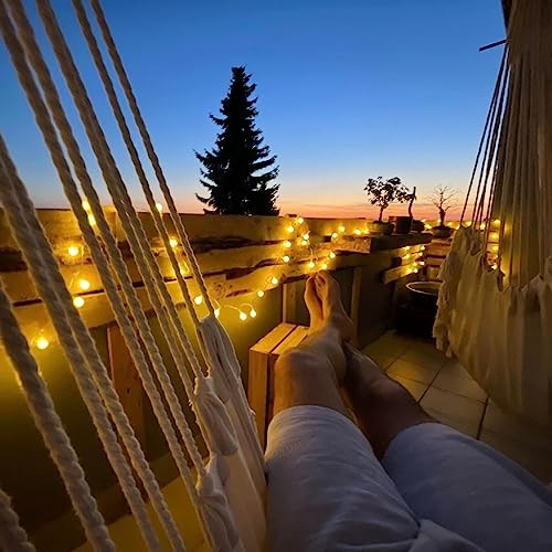 Lepro LE Fairy Lights Battery Powered, 5m 50 LED Warm White Globe String Lights, Camping Fairy Lights for Tents with Remote and Timer, Suit for Indoor Outdoor, Bedroom, Camping, Party, Christmas - Image 5