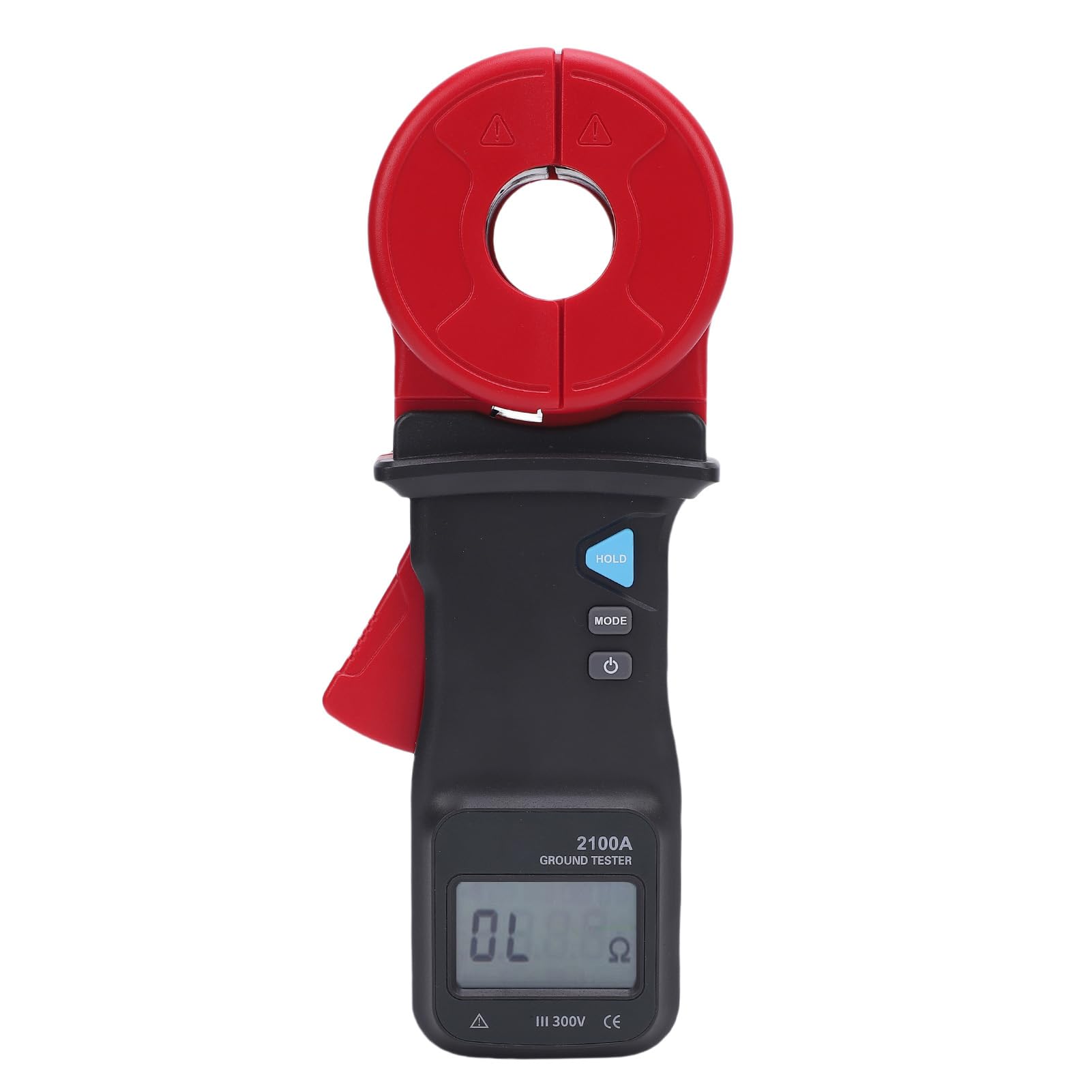 Cęgowy Tester Rezystancji Uziemienia, Cyfrowy Miernik Cęgowy ABS, Automatyczny Zakres od 0,01 do 200 Omów, Szczęka 32 Mm, Odczyt 0,5 S, dla Elektryków, Telekomunikacja, Testowanie