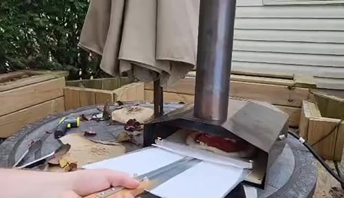 Miniatura 5 de WFO 11.5 pulgadas de ancho - Mango largo, antiadherente fácil de recoger y lanzar para pizza pequeños hornos de madera y gas y hornos domésticos.