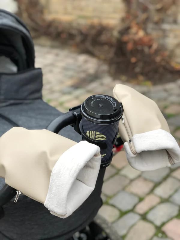 KONG.WALTHER diameter sterbro Pram Gloves, Creme fleece - Image 4