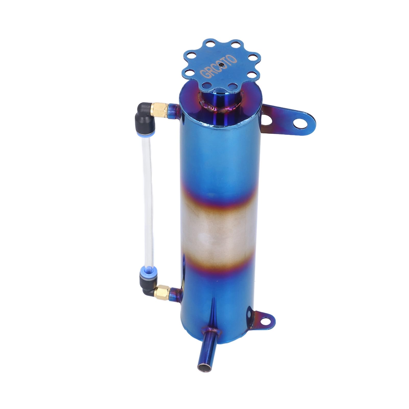 Réservoir de Liquide de Refroidissement de Radiateur de Voiture, Fydun 500ML Alliage D'aluminium Vase D'expansion du Liquide de Refroidissement Réservoir de Récupération D'huile de Trop-plein Réservoi