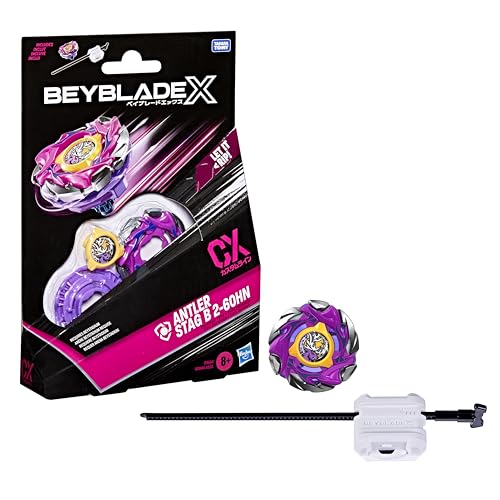 Beyblade X Antler Stag B 2-60HN CX Starter Pack Set, Takara Tomy Defense Type Top and Launcher, Battling Tops Game Toys, Ages 8+