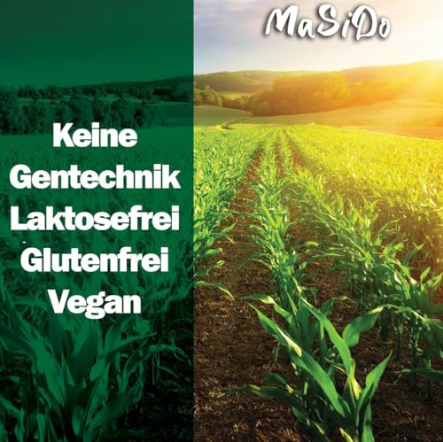 MSD MaSiDo süßes Premium Popcorn Mais aus Deutschland, Butterfly Mais Vorratspack, ohne Gentechnik, glutenfrei, laktosefrei (2x 0,5 kg Packung süß)