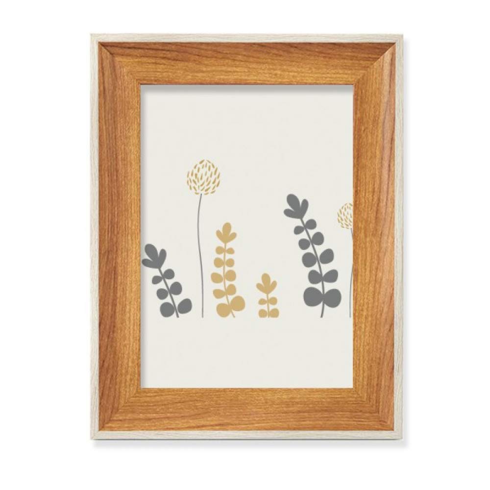 Tableau art pissenlit abstrait avec cadre bois élégant