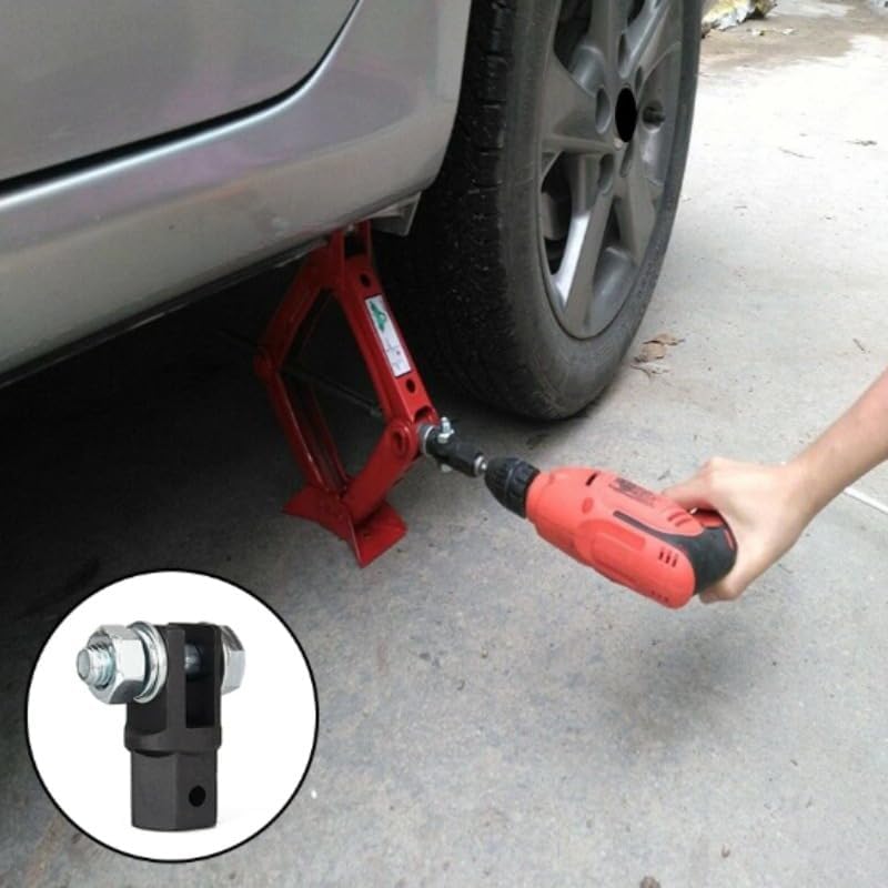 1/2 Inch Scissor Jacks Adaptor Drive Impact Wrench Adapter Tool Jack Shear Chrome Vanadium Steel For Mechanics DIY Enthusiasts