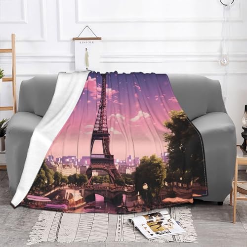 Couverture polaire en flanelle douce, jeté de lit réversible de qualité - 3