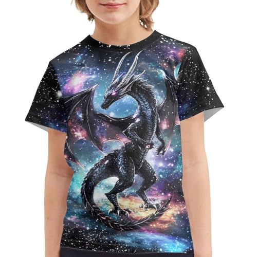 Image of Kids Graphic T-Shirt Boys Girls Novelty Tees Top Short Sleeve Shirts Summer Blouses 3-16