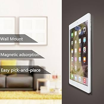 TXEsign Adhesive Wall Phone Tablet Holder Mount Stand For Tablet Smartphones EReader Wall Holder Mount (White