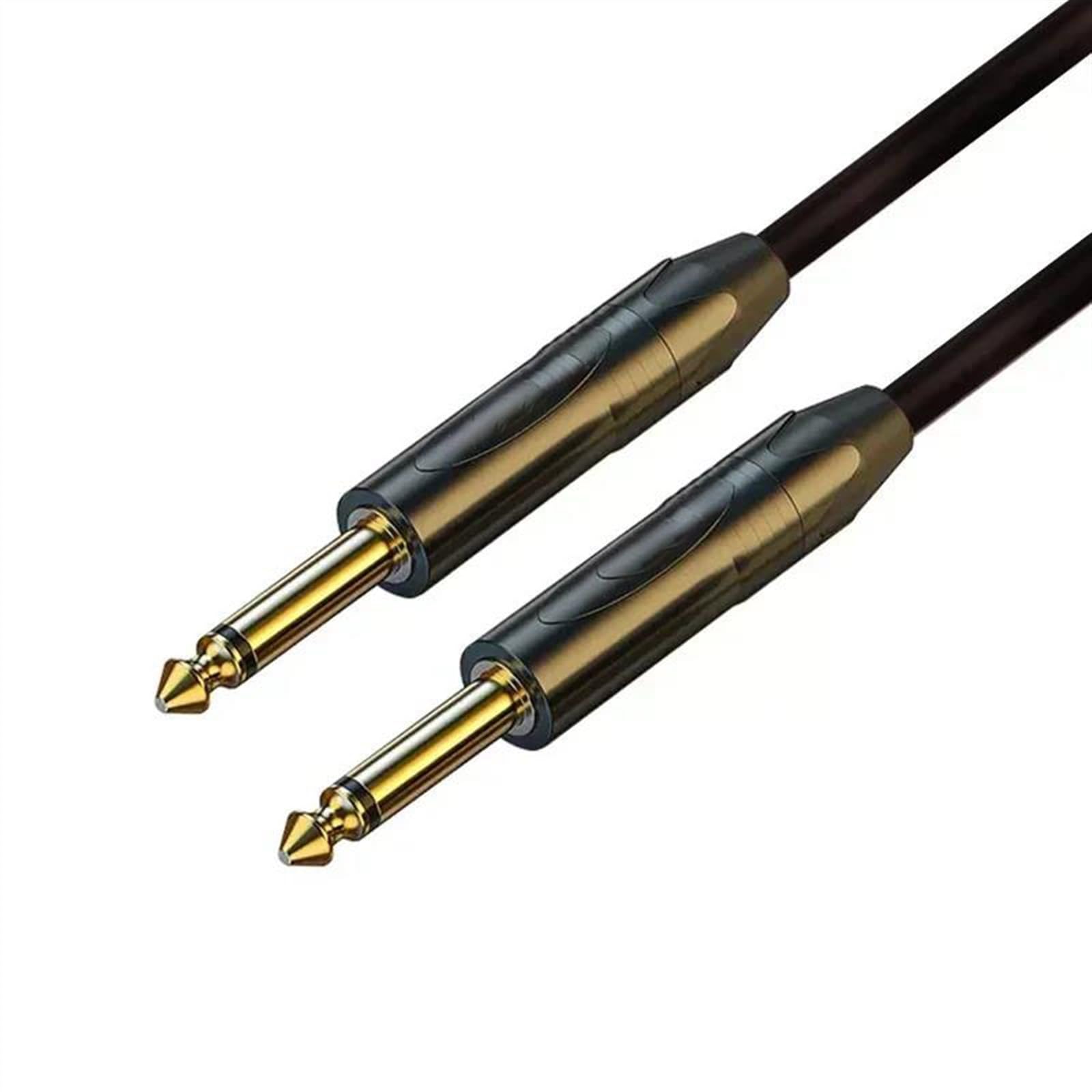 Pro Audio kabel Kabel 6,5 Do 6,5 Męski Do Męskiego Kabla Do Organów Elektronicznych Gitary Basowej Wzmacniacza Mocy Miksera Dźwięku(TS straight,5m)