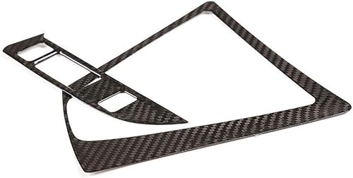 Miniatura 4 de YIWANG 100% fibra de carbono real coche cambio cambio marco marco marco ajuste para BMW M3 M4 F80 F82 F83 2014-2018 mano izquierda accesorios