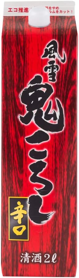 Amazon Co Jp 東亜酒造 風雪 鬼ころし辛口 パック 日本酒 埼玉県 00ml 食品 飲料 お酒