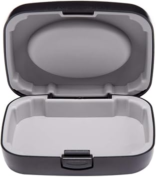 Hearing Aid Case Hard - Portable Protective Storage Case for BTE CIC IIC ITE (Black)