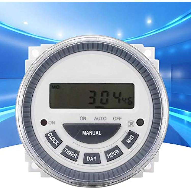 مفتاح مؤقت رقمي Dc 12v، Tm619h2 وحدة تحكم مؤقت إلكترونية بنظام 24 ساعة/12 ساعة مع دليل المستخدم