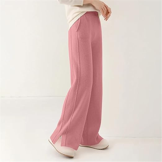 Mkjuuior Dames Wolbroek Wol Gebreide Brede Beenbroek Winter Warme Broek Wol Dames Leggings, Pnnrk, S Mkjuuior Dames Wolbroek Wol Gebreide Brede Beenbroek Winter Warme Broek Wol Dames Leggings, Pnnrk, S