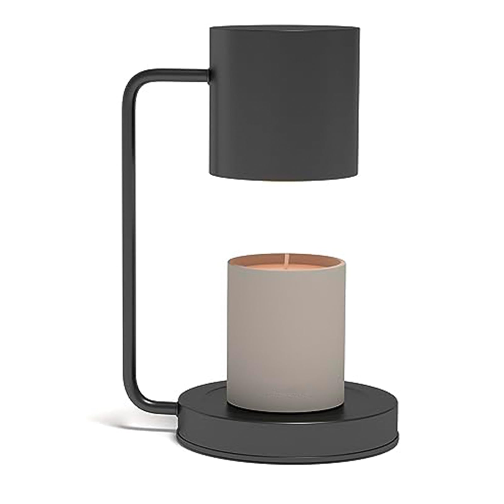 Lampe Chauffante À Bougies, Lampe Chauffante À Bougies avec Minuterie Et Gradateur pour Spa Aromathérapie Home Office Chambre Nightlight,Noir