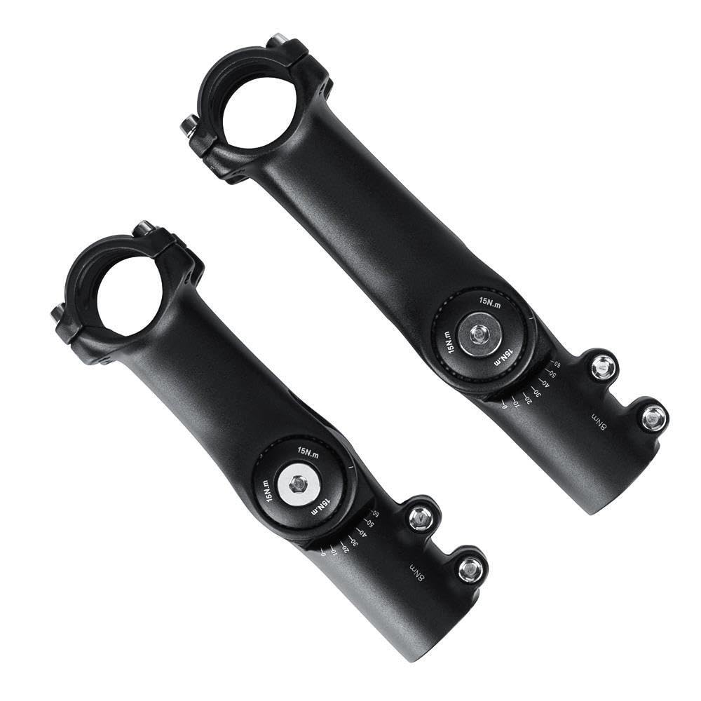 KWEZ Riser de Tige de vélo à Angle réglable, Guidon de 25.4/31.8mm, Fourche Avant, Accessoires de vélo de Montagne