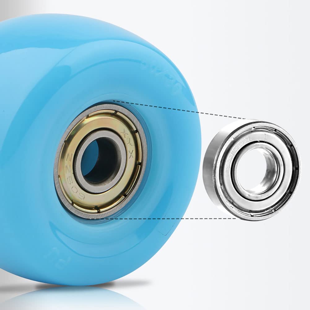 Industrielle Schwerlast-Rollen 1,5 Zoll (40 Mm) 2 Zoll (50mm) M8 / M10 / M12 Gewinde Doppeltes Lager Möbel-Rollen Mit Bremse Universal Schwenkbar Lenkrollen Tragfähigkeit 250-300KG