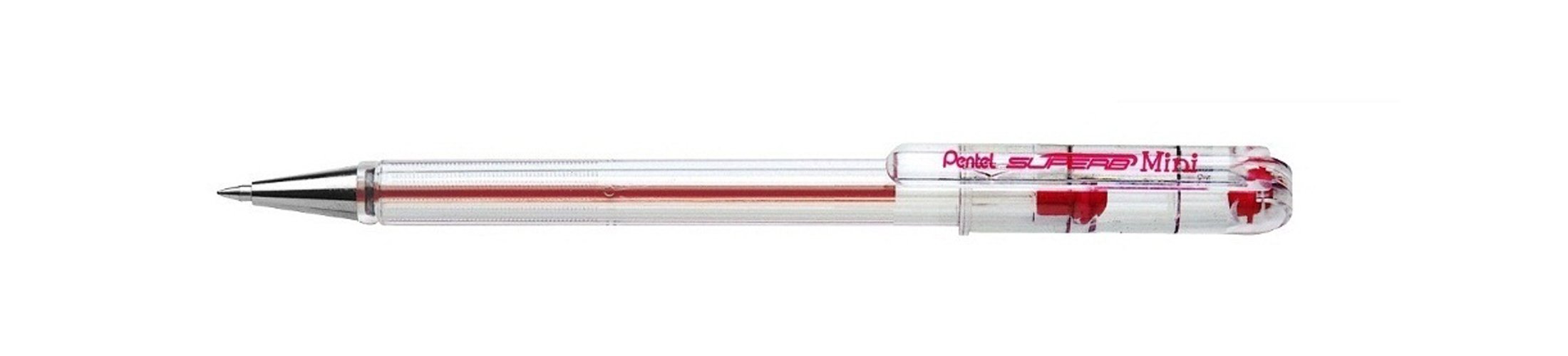 Pentel Mini 0.7 mm Yağ Bazlı Roller Kalem 12'li Kutu KIRMIZI