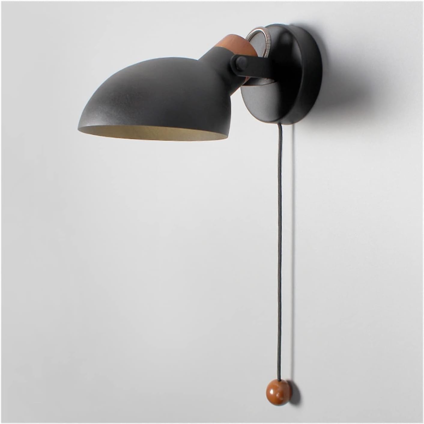 KLXSIVU Elegant Black LED Chaner - Modern Wall Light for Bedroom, Living Room, Foyer & Corridor Stylish Pendant Lighting Home Decor Study Design (Black)