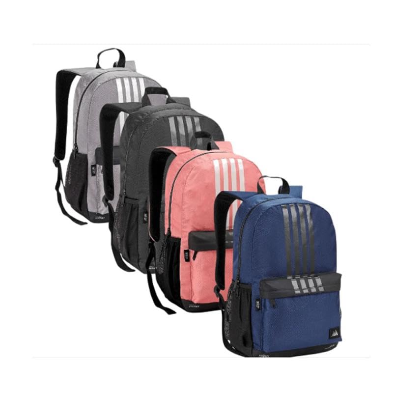 MOCHILA DE COSTAS PARA ADULTOS COLORIDA E COM LISTRAS 18'' - SEANITE - MJ42256