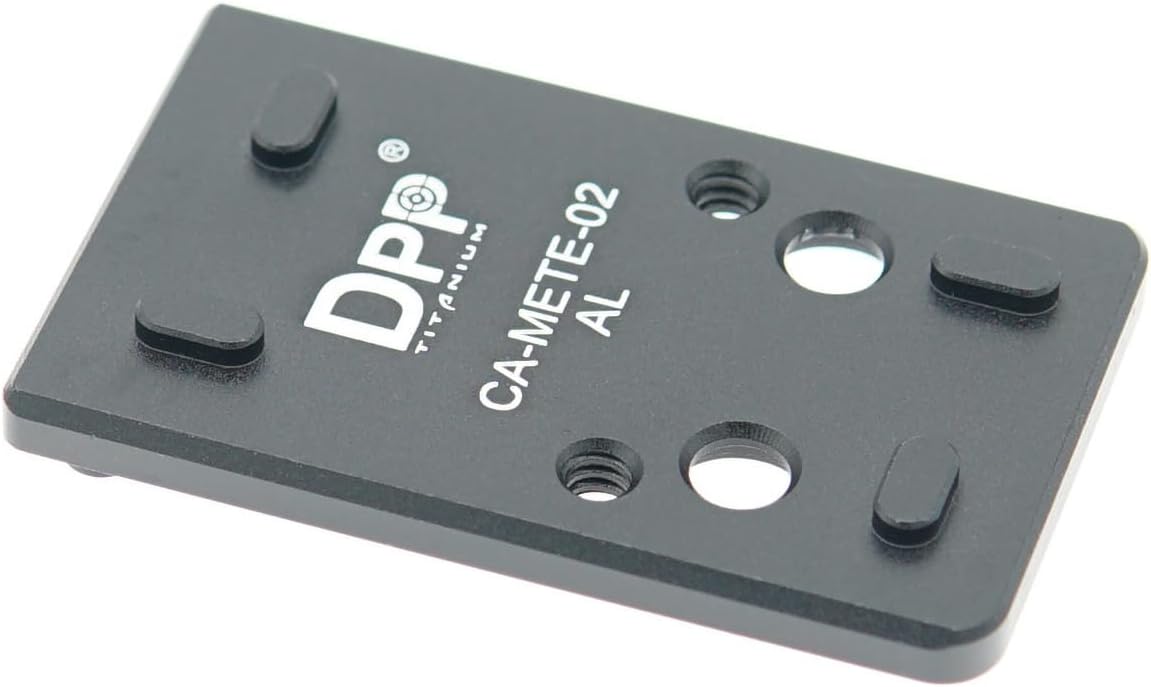 DPP Titanium Adapter Plate for Canik Mete/TTI Optic Ready Holosun 407/507C/508T Osight C/XR and Trijicon RMR/SRO