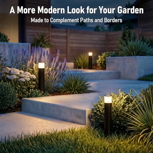 Image of LEONLITE 4-Pack 5CCT Low Voltage Bollard Pathway Lights, 12-24V AC /DC