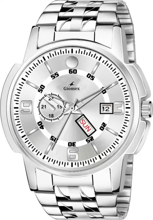 GIOMEX Premium Timepiece to Wearing in Office & Festive Occasion White Dial Analog Watch for Men & Boy (G5802SM04) (B0CM6PZ659) Amazon Price History, Amazon Price Tracker