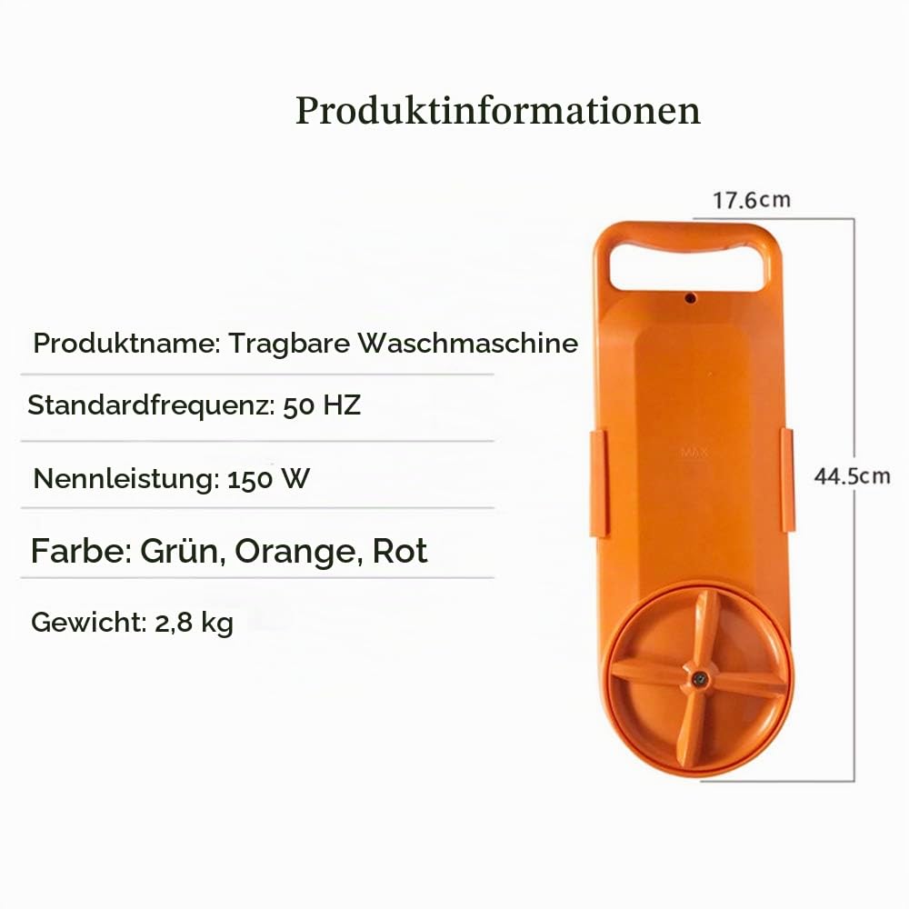 Tragbare Mini Handliche Waschmaschine Kleine Halbautomatische Waschmaschine Wäscheservice für Reisen, Camping, Geschäftsreise, Bad, Wohnungen, Schlafsäle (Rot 2)