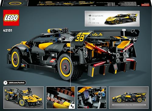 Technic Bugatti Bolide, Kit di Costruzione Macchina Giocattolo da Corsa, Modellino Auto Supercar, Giochi per Bambini, Bambine, Ragazzi e Ragazze da 9 Anni, Idee Regalo da Collezione 42151 - Lego - Immagine 9