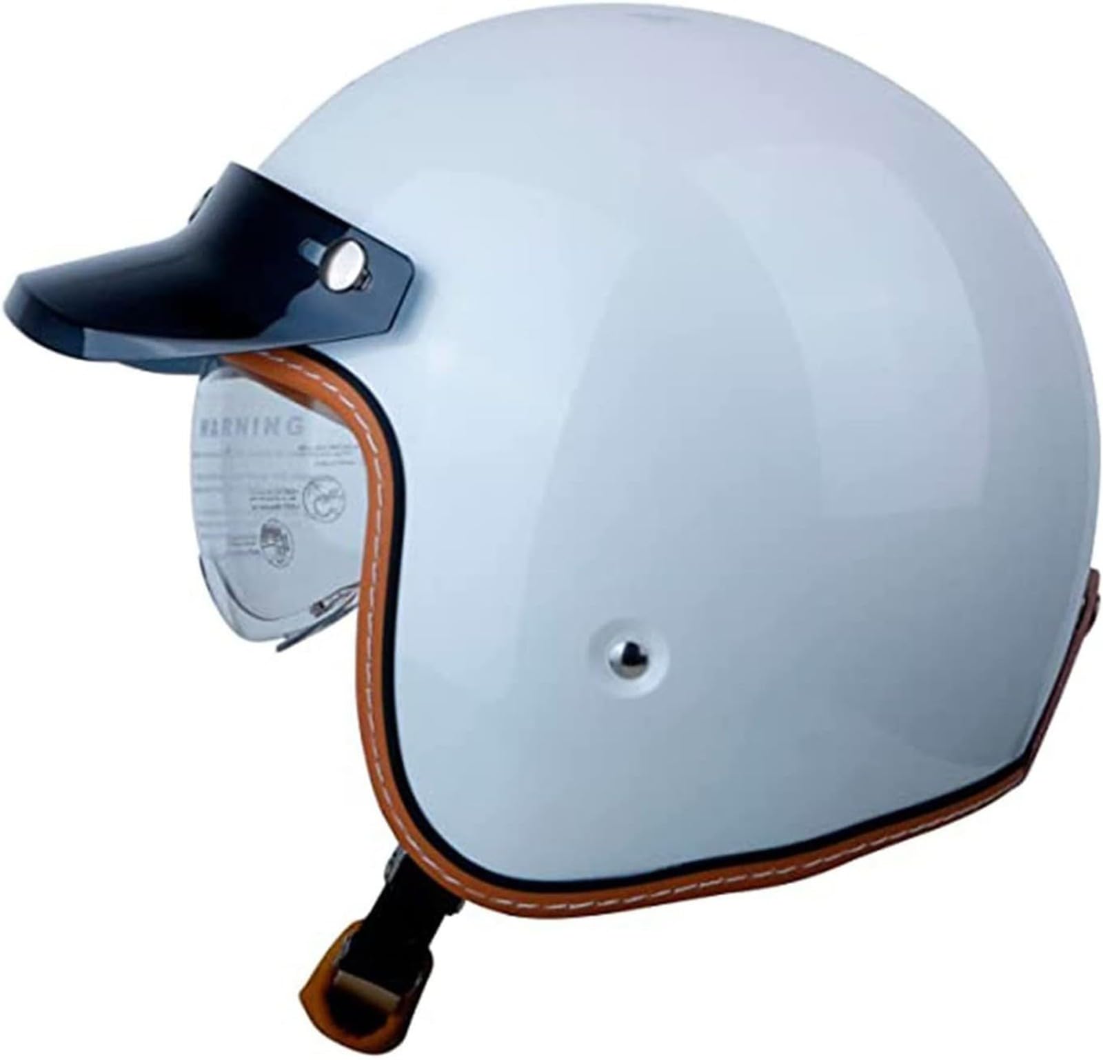 Amazon.co.jp: オープンフェイスレトロオートバイヘルメットサン