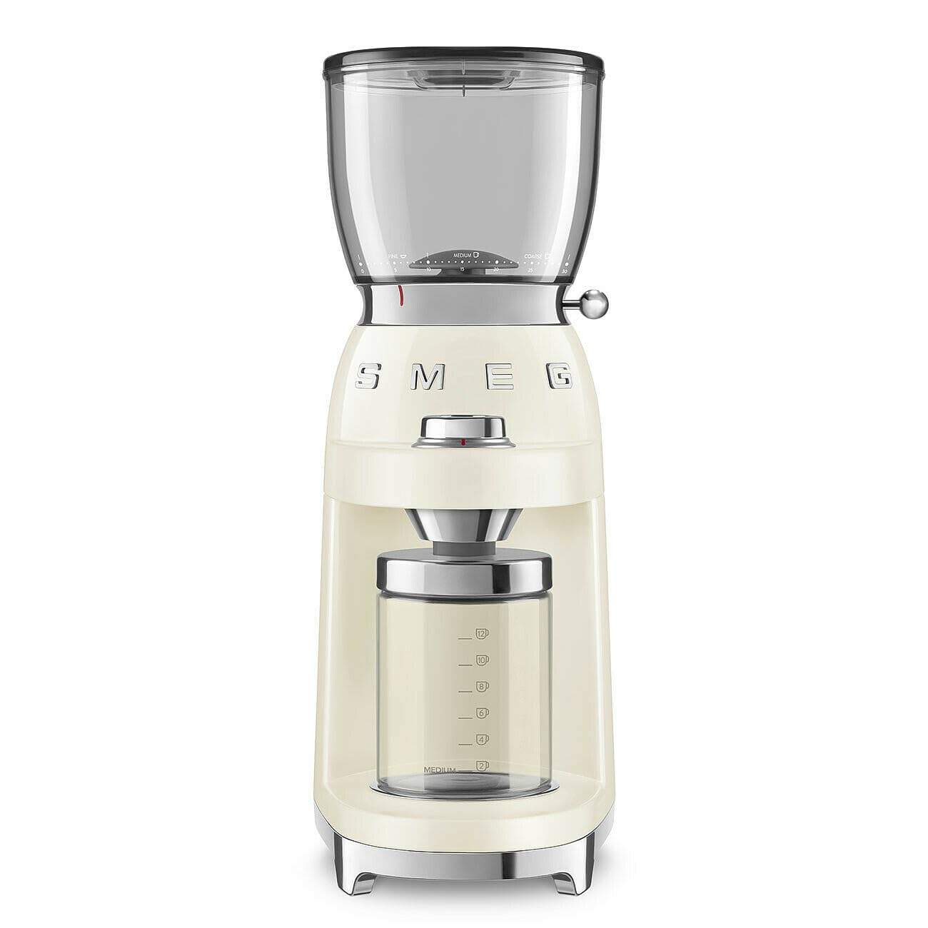Smeg Moulin à Café CGF11CREU - Moulin à Café, réglage 30 niveaux et réservoir 350 g