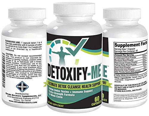 14-Day Total Detox Cleanse Supplement - Natural Drug Detox Pills - Supplements - 60 Capsules - Image 3
