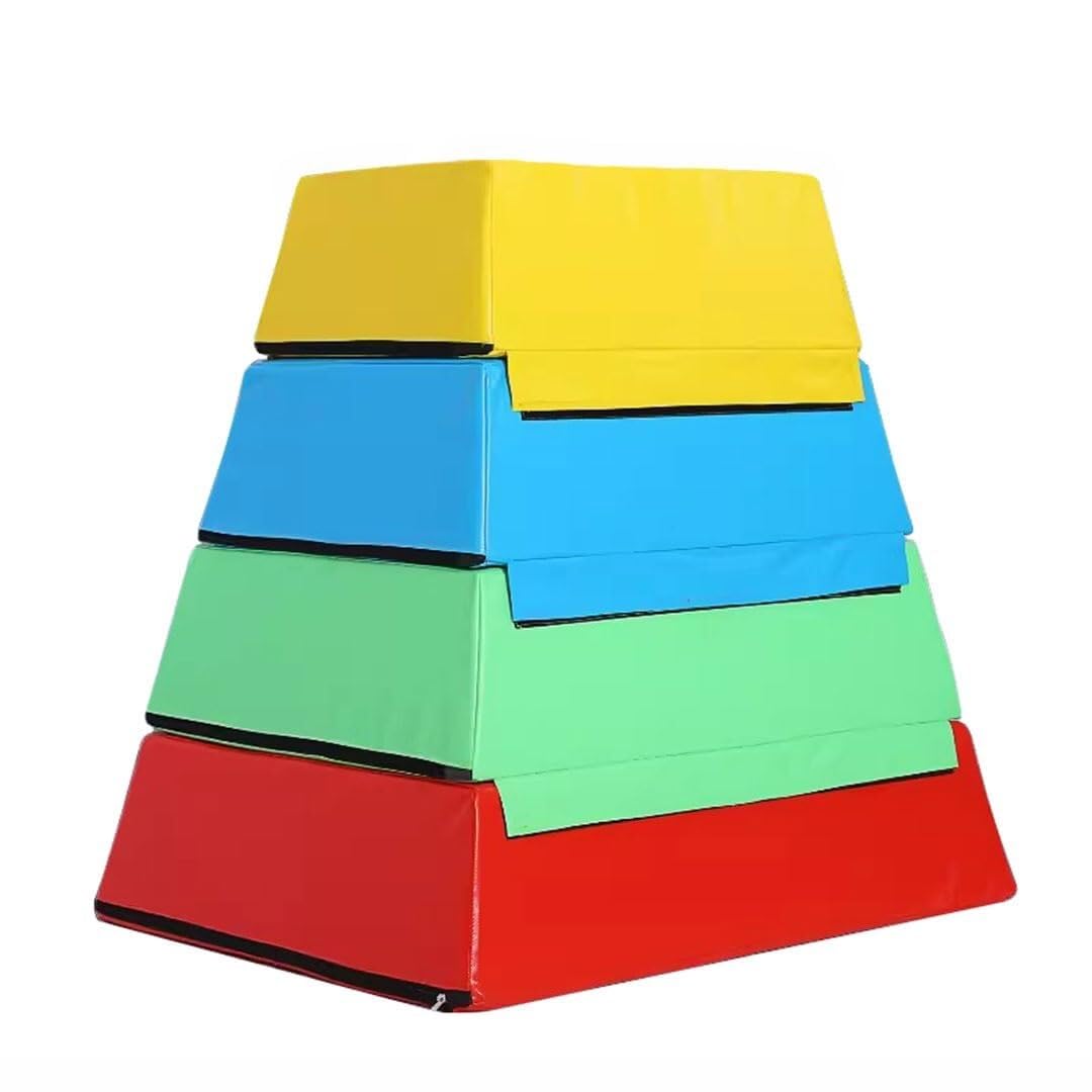 LICOME Foam Jump Box Heavy Soft Box for Home Gym,Children's Physical Fitness Training Box Jumping,Four Layers