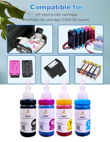 Image of ANG Refill Colour Ink Cartridge for Use in 680 Ink Cartridge Compatible with. DeskJet 1115, 1118, 2135, 2138, 3635, 3636, 3638, 4675, 4678
