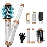 Hot Air Brush,Yitrust 6 in 1 Hair Dryer Brush,2023 Negative Ionic Detachable Hair Styling Tool Set,R