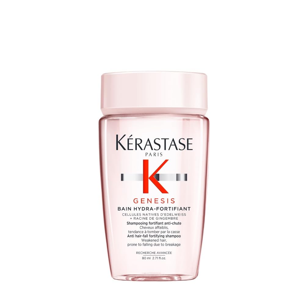 Kérastase Genesis Bain Hydra-Fortifiant, Kräftigendes Shampoo bei Haarverlust durch Haarbruch, Haarpflege bei brüchigem Haar, 80ml