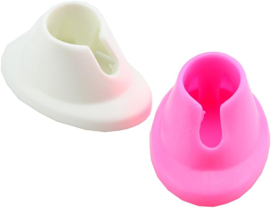 Newstarfactory 2 Pcs Manicure Tool Rubber Nail Polish Holders with Special Gift